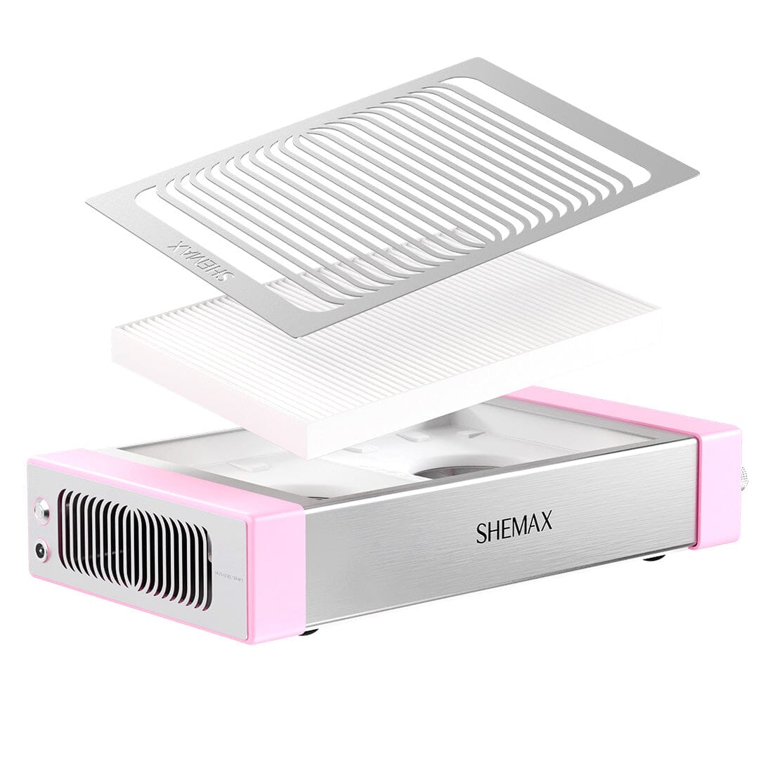 Open box (see description) Shemax Style Pro Pastel Pink — Professional manicure nail dust collector Shemax Shemax