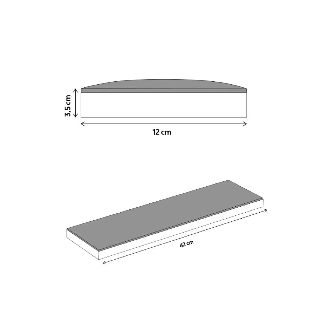 Shemax Hand Rest Comfort Mini White — Nail table for in-table dust collector Arm rest Shemax