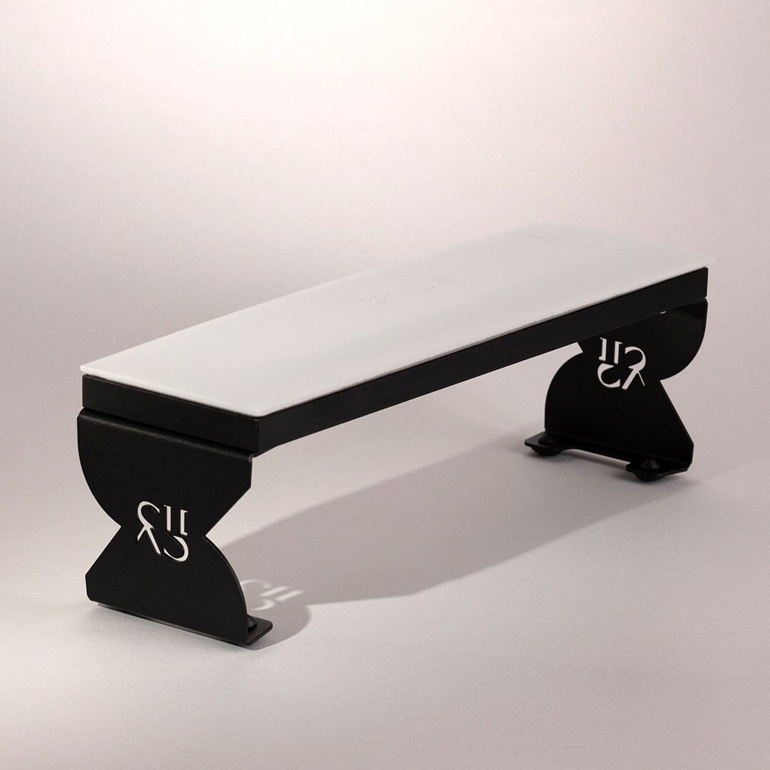 Shemax Hand Rest Comfort White on Black — Nail table for manicure Arm rest Shemax 