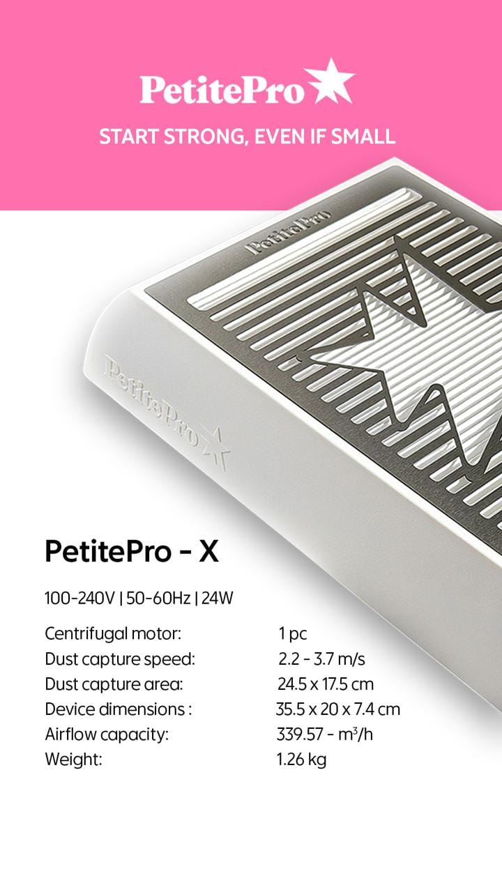 PetitePro X Pink Nail Dust Collector Shemax Shemax